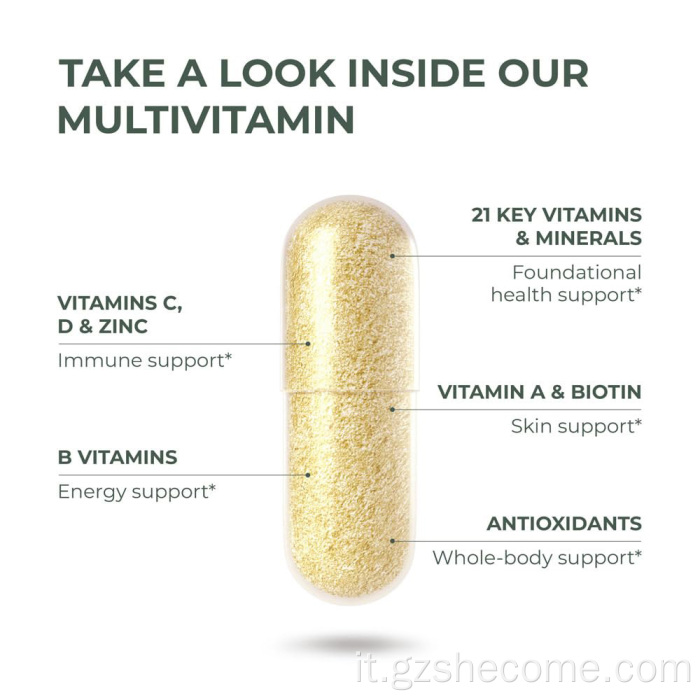 Shecome Primal Multivitamin Capsules Supporto immunitario energetico